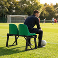 Aluminium sports bench with HDPE seats for indoor and outdoor use