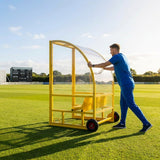 Sports team shelter with aluminium frame and multiple colour options