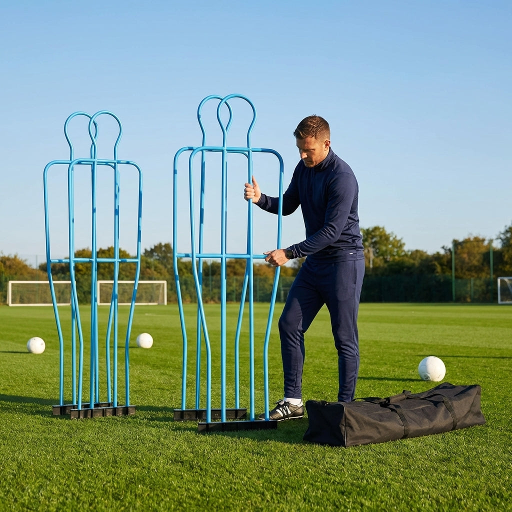 Football training mannequins made from shatterproof PVC, 6ft tall