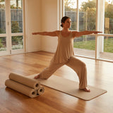 PU Yoga Mat in calming colours, ideal for yoga and Pilates
