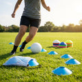 Vibrant flat disc markers for sports training
