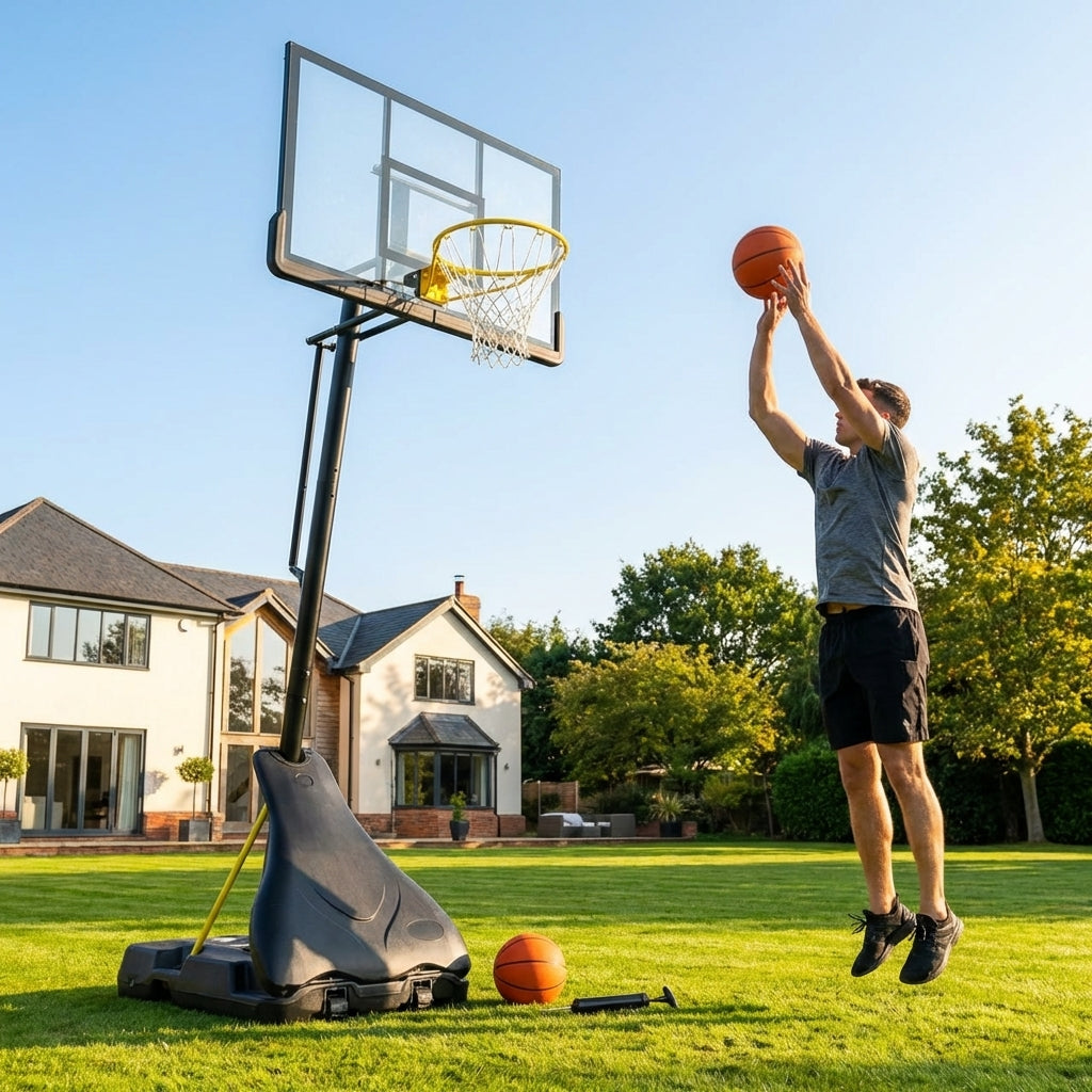 Adjustable Basketball Hoop with Portable System