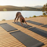PU Yoga Mat in calming colours, ideal for yoga and Pilates