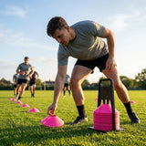 Rugby Training Marker Cones in multiple colours with cone stand