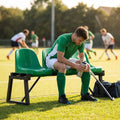 Aluminium sports bench with HDPE seats for indoor and outdoor use