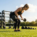 Rubber Barbell Weights with cast iron core for gym and home use