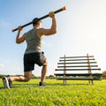 Aerobic weight bar with foam padding for home and gym use