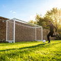 Aluminium football goal with folding mechanism