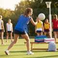 Vibrant netball bibs made of polyester mesh for schools and clubs