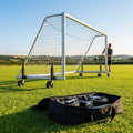 Football goal wheels with 360-degree rotation feature
