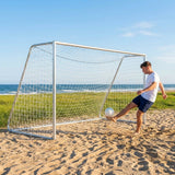 Beach soccer goal with aluminium frame and net