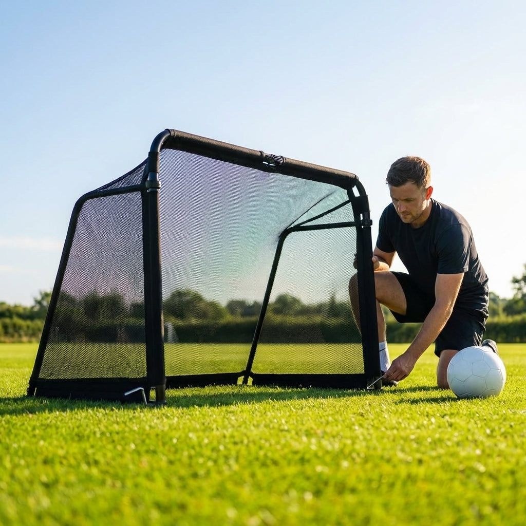 Football goal net in multiple sizes and colours for clubs and gardens