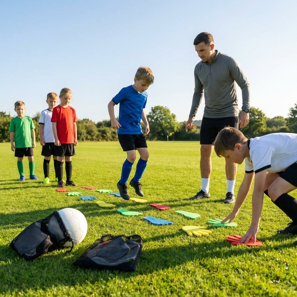 Non-slip hands and feet markers in multiple colours for children
