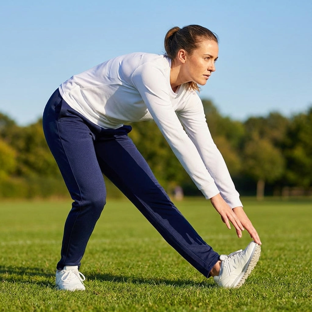 Women's tracksuit bottoms made from 100% polyester, available in 5 sizes
