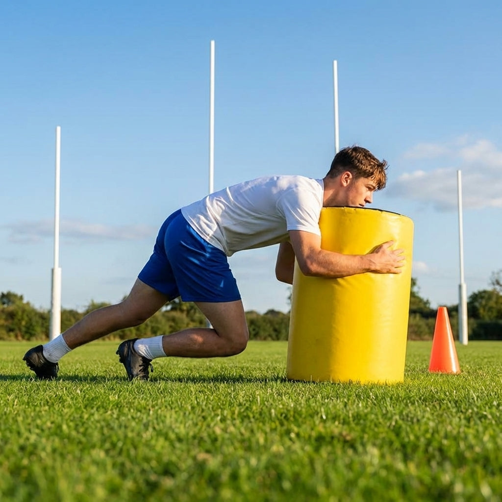 Yellow AFL tackle bag with 600GSM PVC for training
