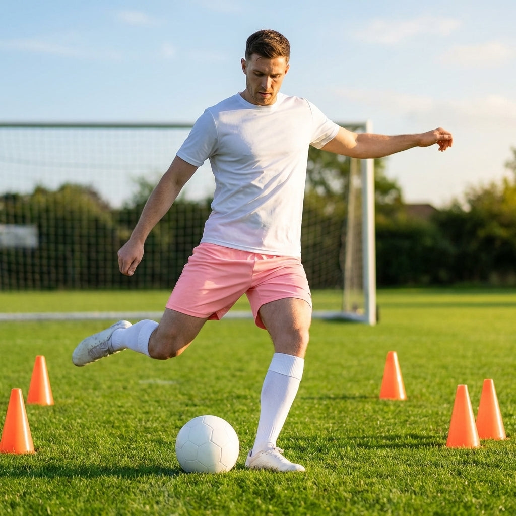 Football shorts in various colours made from polyester, ideal for sports