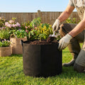 Fabric grow bags in various sizes for versatile gardening