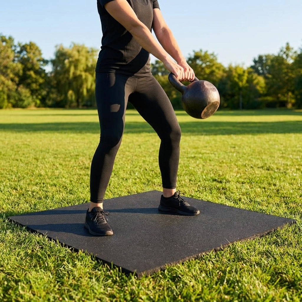 Rubber Gym Flooring Mats in various thicknesses and colours