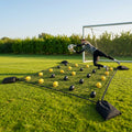 Goalkeeper ball deflector for indoor and outdoor training