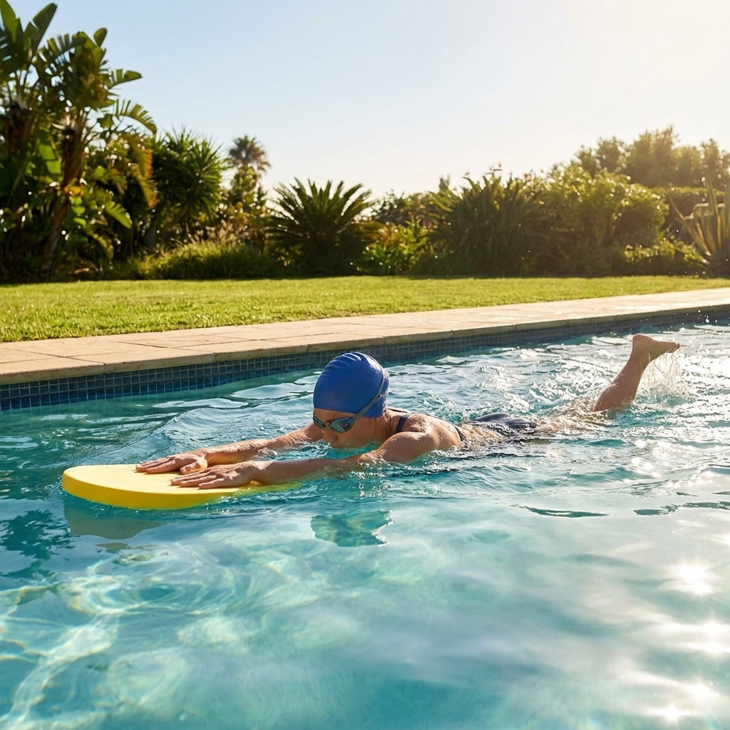 Swimming kickboards made of EVA foam for pool training