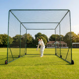 Replacement batting cage net for cricket and baseball made from HDPE