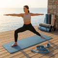 PU Yoga Mat in calming colours, ideal for yoga and Pilates