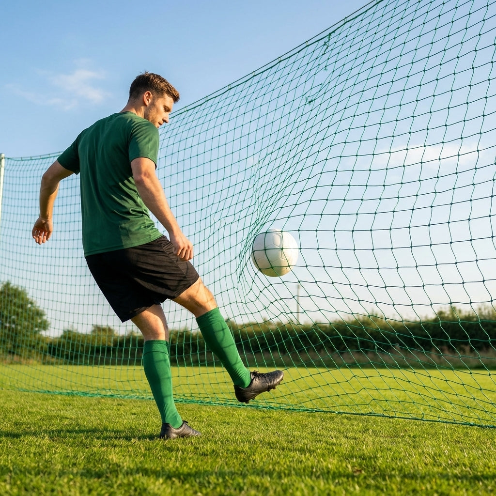 Football Ball Stop Netting in use at a sports centre