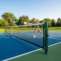 Pickleball post and net set for outdoor use