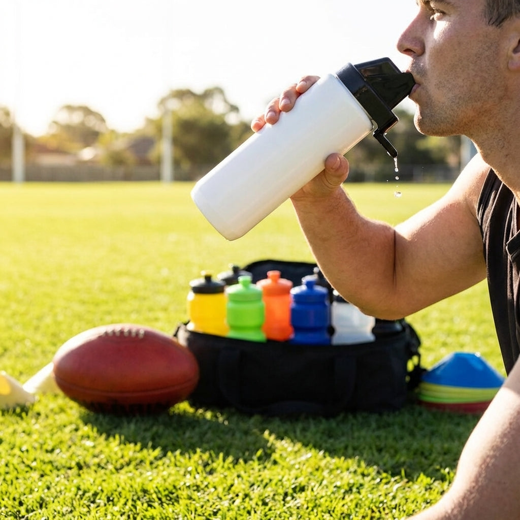 Hygiene water bottle 1 litre BPA free plastic for sports