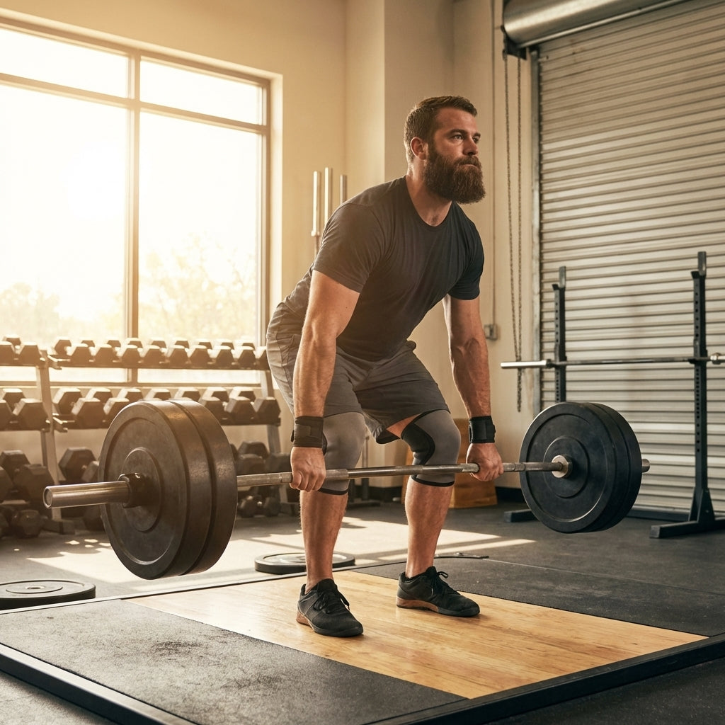 Steel Olympic lifting barbell for gym and home use