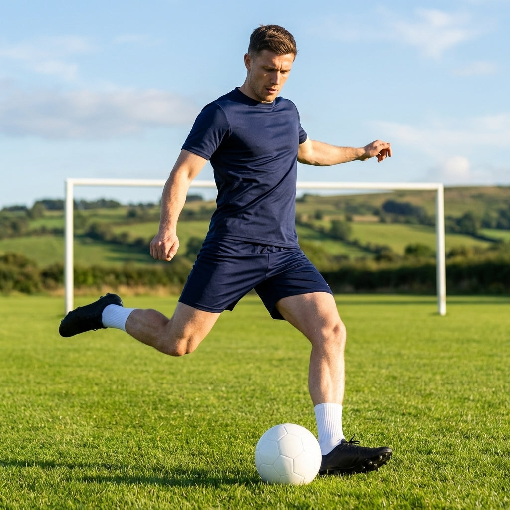 Football shorts in various colours made from polyester, ideal for sports