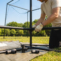 Replacement cage parts for baseball and cricket cages made from galvanised steel