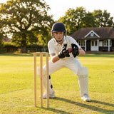 Black Wicket Keeper Gloves for cricket with rubber grip