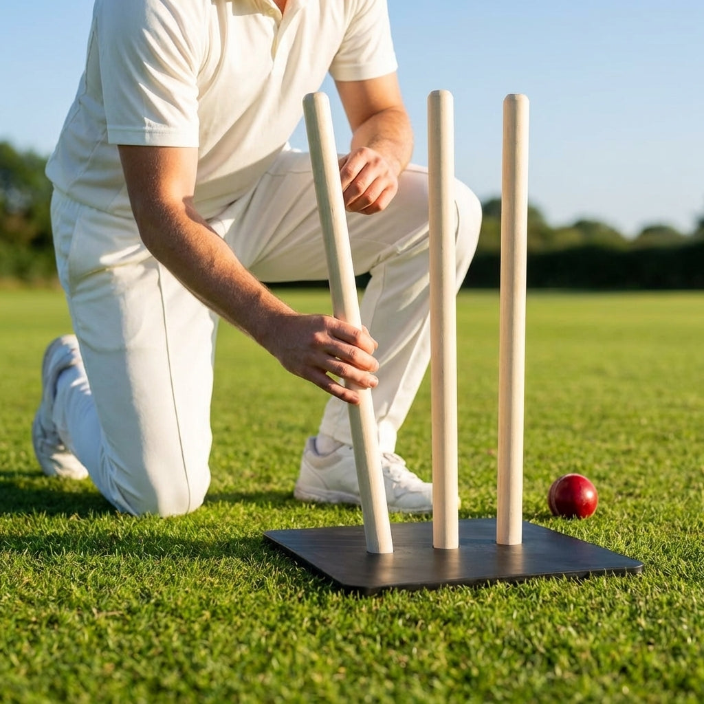 Flexible Cricket Stumps set with customisable options for training