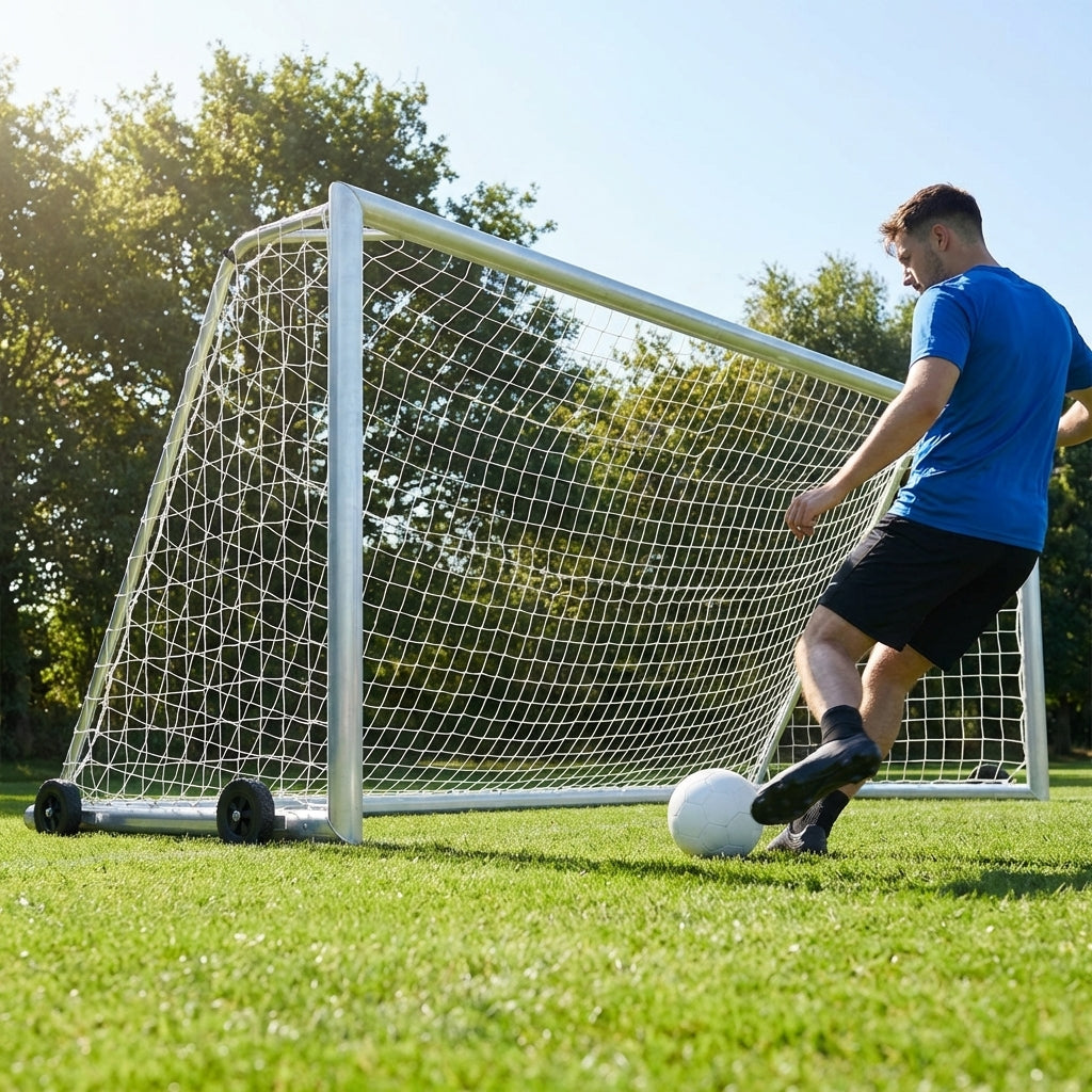 12ft x 4ft Aluminium Football Goal for 5-a-Side Matches