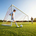 Football goal nets 24 x 8 ft, durable HDPE for clubs and schools