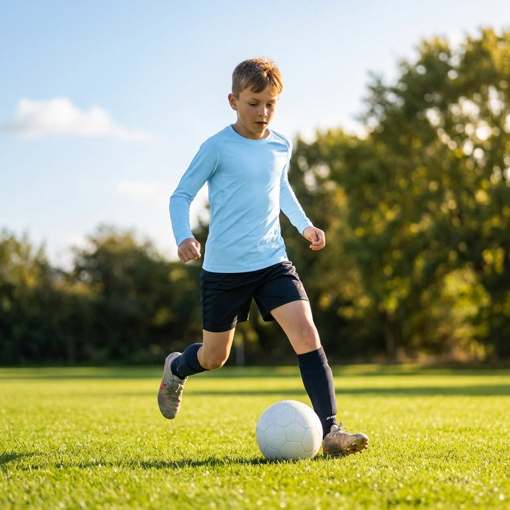 Junior Boys' Long Sleeve Base Layer Top in Various Colours