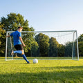 Multi-colour football goal nets for full-size goals
