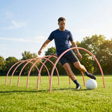 Football Training Passing Arcs, Fluorescent Yellow, High Tensile Plastic