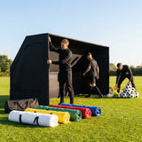 Portable team shelter in 10 colours with steel frame for sports events