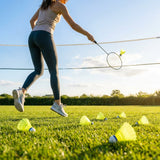 Badminton Shuttlecocks – White/Yellow – Synthetic Cork Tip – Club & Recreational Use