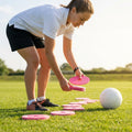 Vibrant flat disc markers for sports training