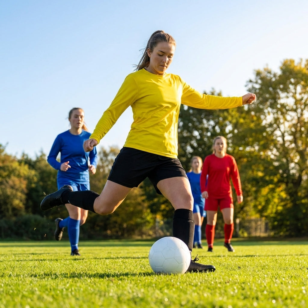 Women's Long Sleeve Football Shirt in vibrant colours