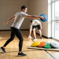 Rubber discus in various weights and colours for indoor and outdoor use