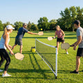 Pickleball set with paddles, balls, and portable net