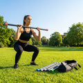 Aerobic weight bar with foam padding for home and gym use