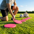Mini flat disc markers in assorted colours for indoor and outdoor training