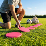 Mini flat disc markers in assorted colours for indoor and outdoor training