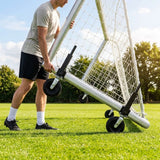 Football goal wheels with 360-degree rotation feature