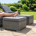 Grey Ottoman Footrests for Garden and Patio